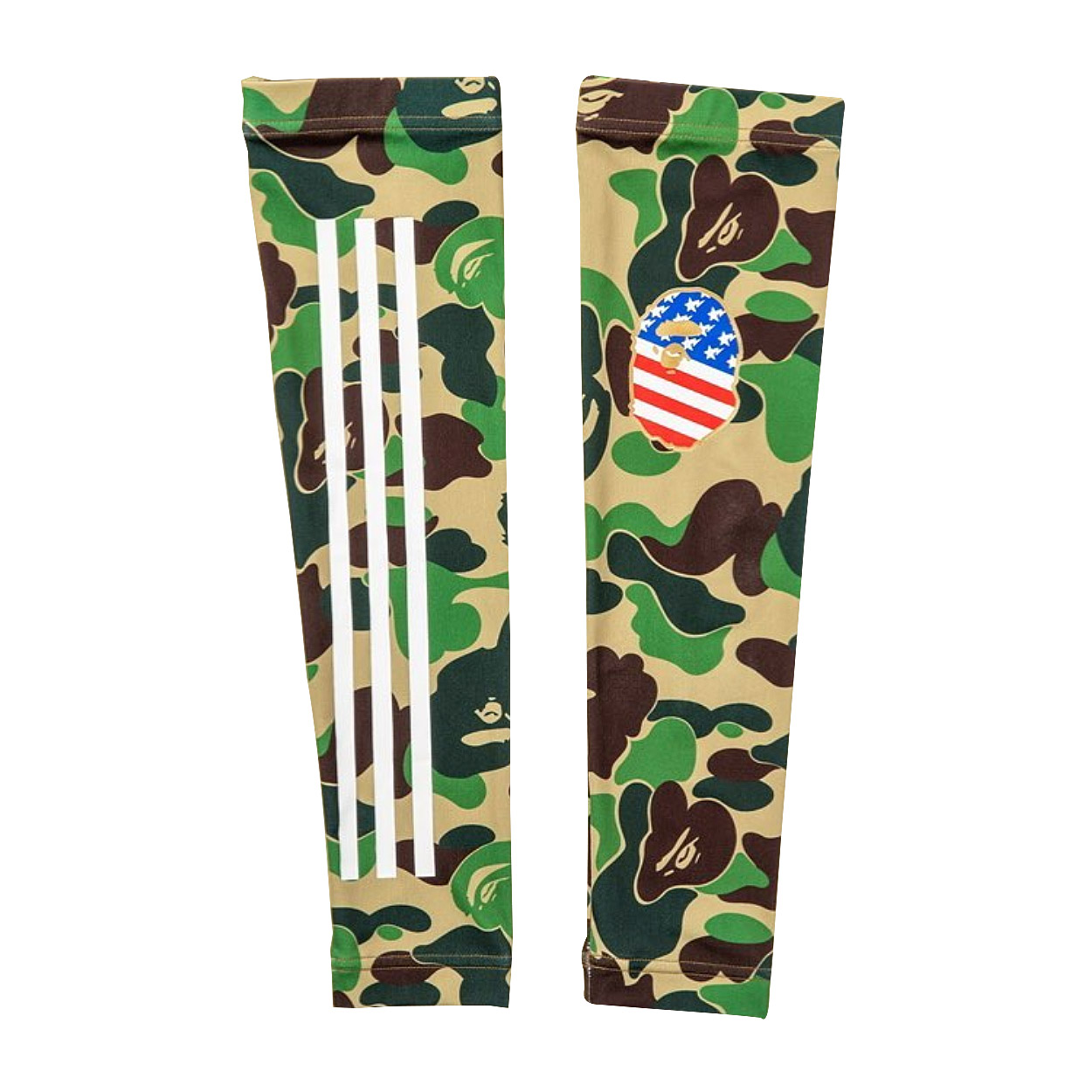 BAPE x adidas ABC Arm Sleeve Green - Novelship